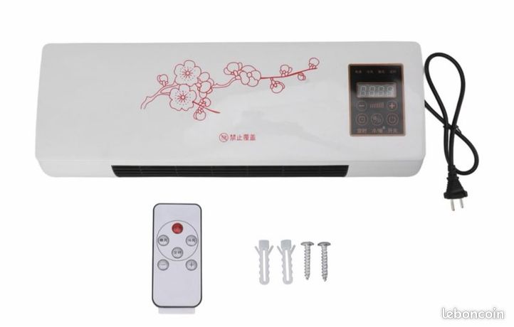 Climatiseur mural portable 2 en 1 froid et chaud - compact et efficace