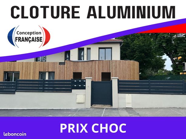 Cloture aluminium de jardin