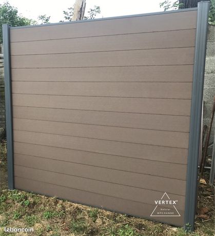 Clôture bois composite & aluminium