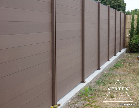Clôture bois composite & aluminium