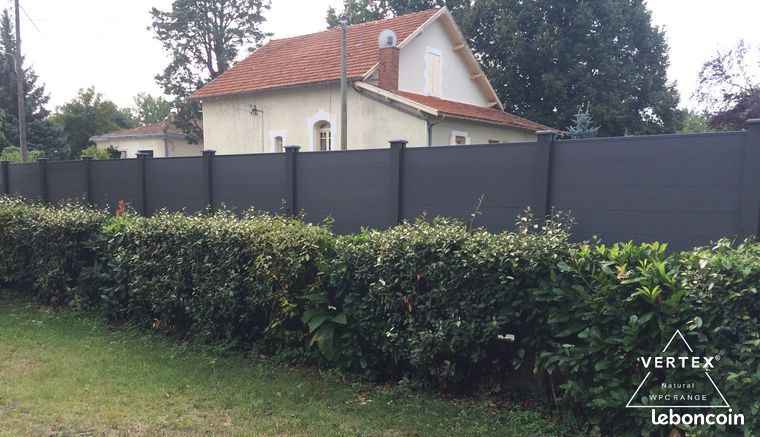 Clôture bois composite & aluminium