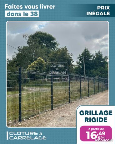 Clôture rigide en grillage