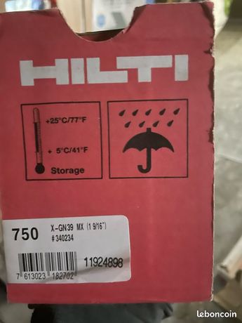 Clous Hilti gx 120 X-gn39