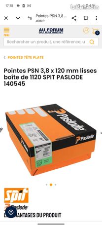 Clous pour cloueur de marque paslode