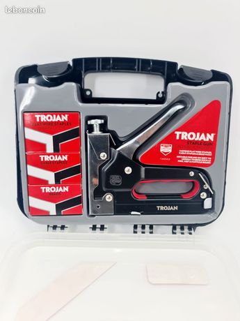 Coffret agrafeuse lourde 3 en 1 Trojan