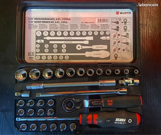 Coffret Clés Douilles 1/4 32 Pièces