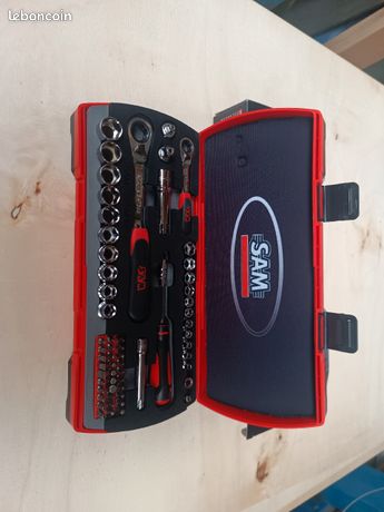 Coffret cliquets et douilles traversantes SAM