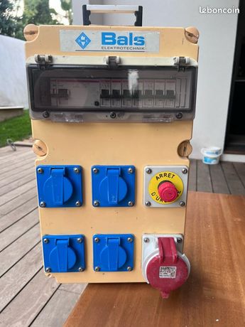 Coffret de chantier triphasé robuste