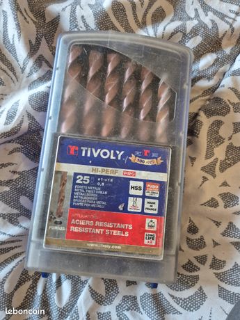 Coffret de forets métal TIVOLY Hi-Perf Pro 25 pièces Ø 05 à 13 mm