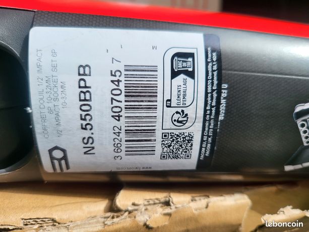 Coffret douilles à choc facom NS.550BPB neuf