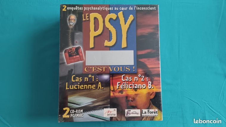 Coffret jeu PC/Mac Big Box neuf sous blister "Le Psy c'est vous"