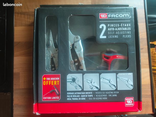 Coffret pinces à étaux Facom