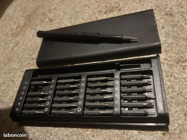 Coffret tournevis de précision 24 embouts Réparation smartphone lunettes électronique