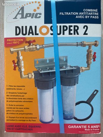 Combine filtration anti tartre avec by pass NEUF