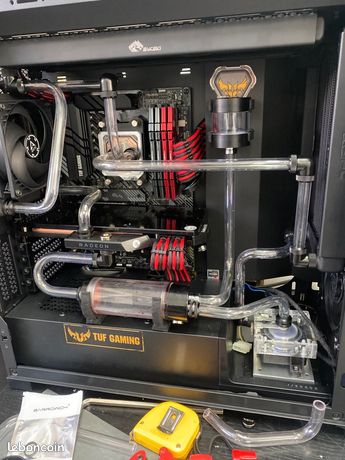 Combo mise à niveau PC Ryzen 7 5700X3D B550-PLUS 32 Go RAM Waterblock EK