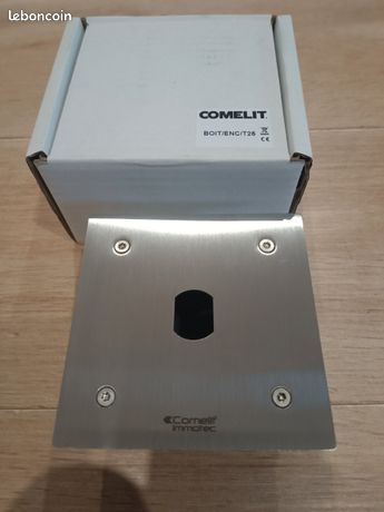 Comelit BOIT/ENC/T25 . Boîtier Inox Encastré Pour Vglect3 F 115X115Mm C 96X96X55Mm