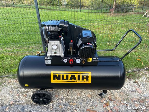 Compresseur 200l nuair b3800b 220v