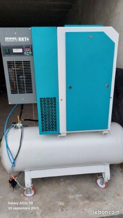 Compresseur industriel RENNER 10 bar avec sécheur dair état quasi neuf