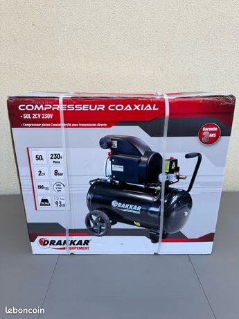 Compresseur neuf 50 litres avec accessoires