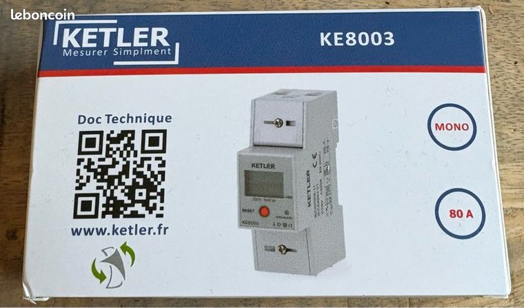 Compteur électrique modulaire Ketler KE8003