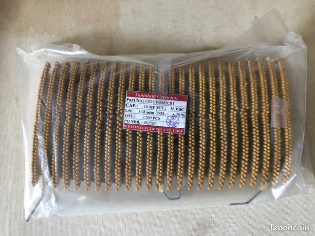 Condensateurs tantale 10F 22F 47F et 100F