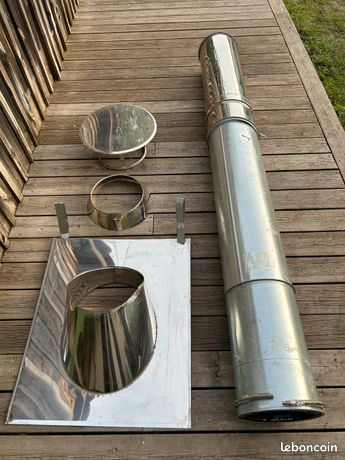 Conduit + chapeau cheminée POUJOULAT