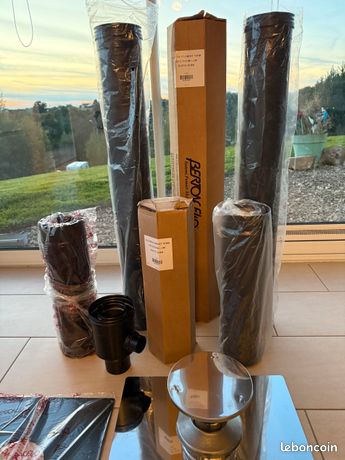 Conduits de poêle à granulés étanche 80/130 Neuf