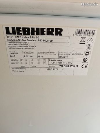 Congelateur Liebherr