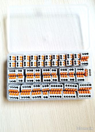 Connecteurs rapides style wago souple rigide électriques branchement électricité bricolage