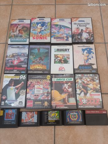 Console et jeux megadrive master system