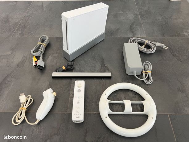 Console Nintendo Wii avec Wiimote Nunchuk Compatible GameCube