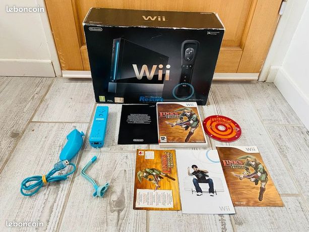 Console Nintendo Wii Sports Resort Pack Cale Manette Bleue + Jeu Link