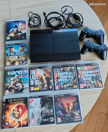 Console PS3 Ultra slim 9 jeux