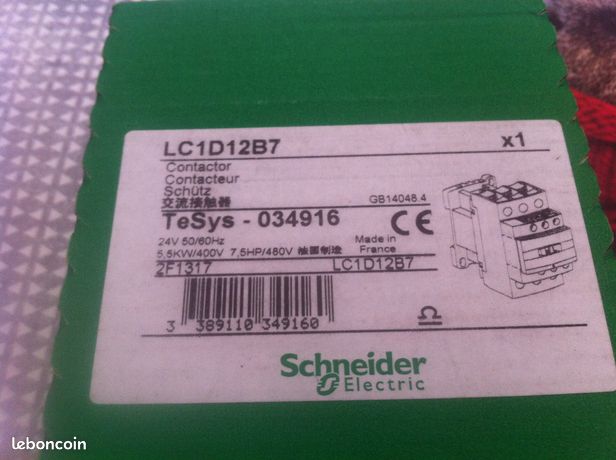 Contacteurs telemecanique SCHNEIDER LC1 B7 24V AC