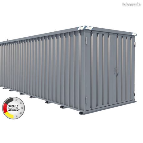 Container chantier Conteneur de stockage 5m Bungalow galvanisé démontable Made in Germany