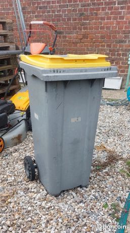Container/ poubelle jaune 120 litres