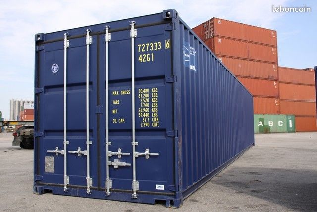 Conteneur maritime et de stockage 40 pieds High Cube occasion et neuf DISPONIBLE