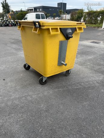 Conteneur poubelle jaune