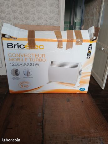 Convecteur mobile turbo 1200w/2000w