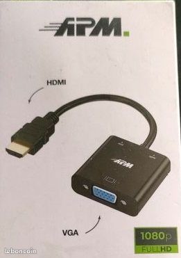 Convertisseur HDMI VGA + cable VGA