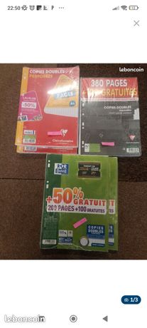 Copies double feuilles simples