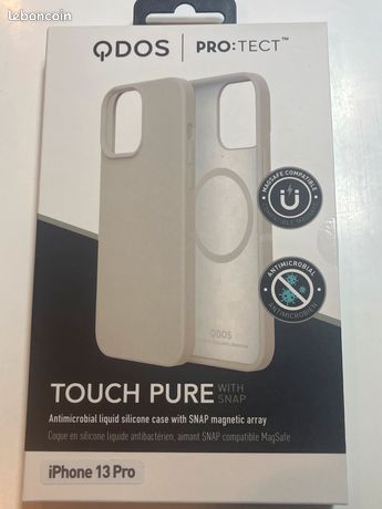 Coque de protection pour iPhone 13 Pro Qdos Touch Pure Snap Beige