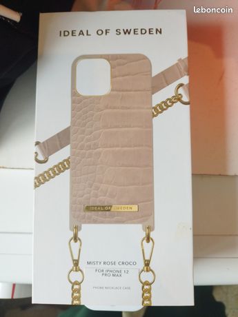 Coque Ideal of Sweden Misty Rose Croco iPhone 12 Pro Max