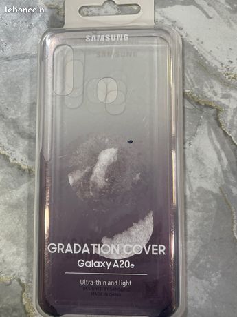 Coque Samsung Evolution Noir transparent pour Galaxy A20e