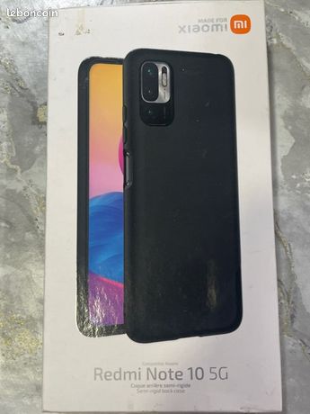 Coque semi-rigide pour Xiaomi Redmi Note 10 5G Modelabs Noir