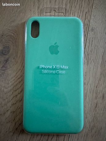 Coque silicone verte Apple IPhone X XS Max neuve