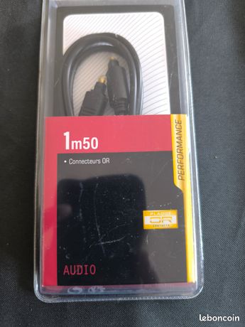 Cordon audio stéréo hd toslink mâle