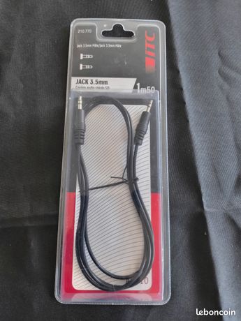 Cordon audio stéréo SD double jack 3.5mm
