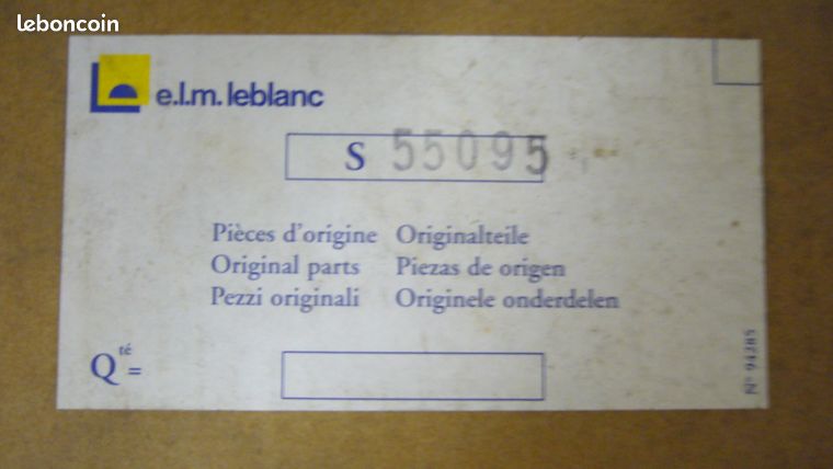 Corps de chauffe elm leblanc neuf