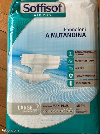 Couches adultes soffisoft air dry